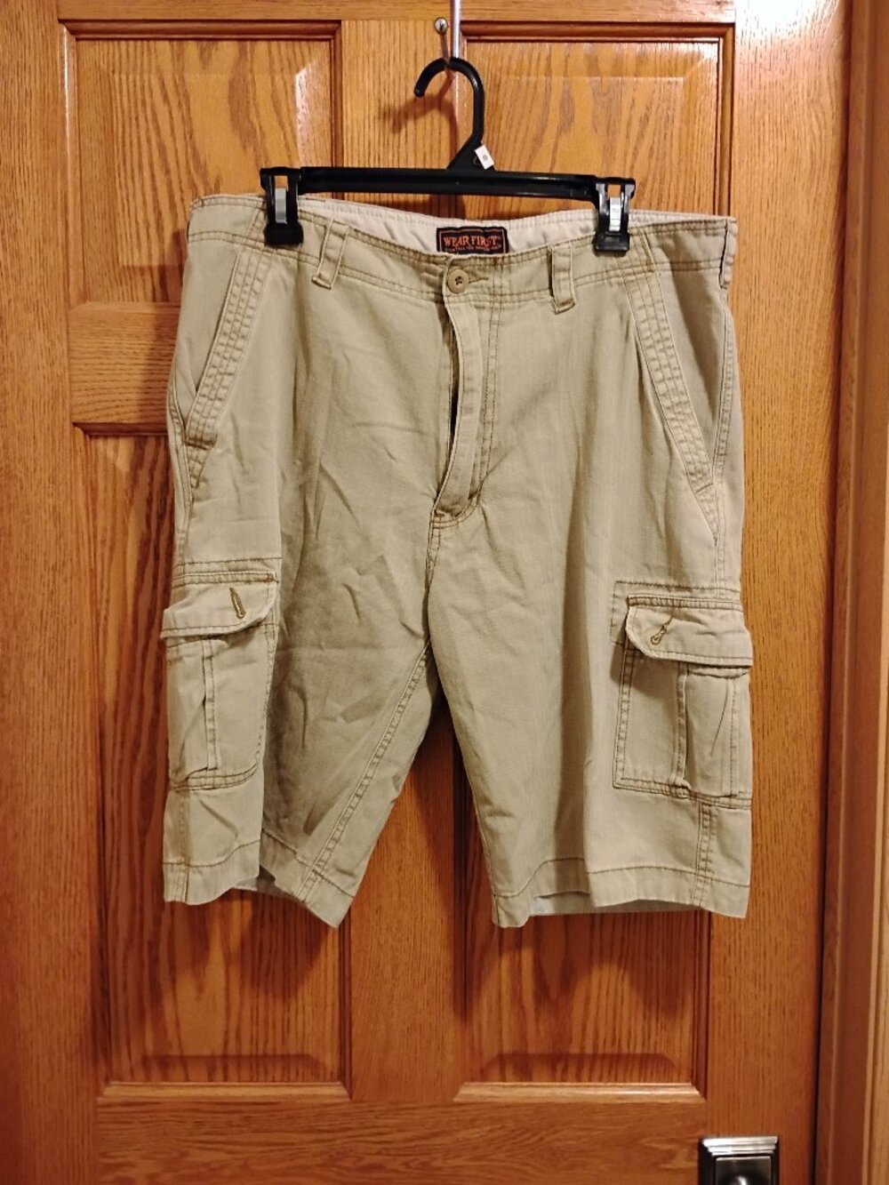 Wear First Then Tell The Difference Men's Comfort & Stretch Cargo Shorts Size 35